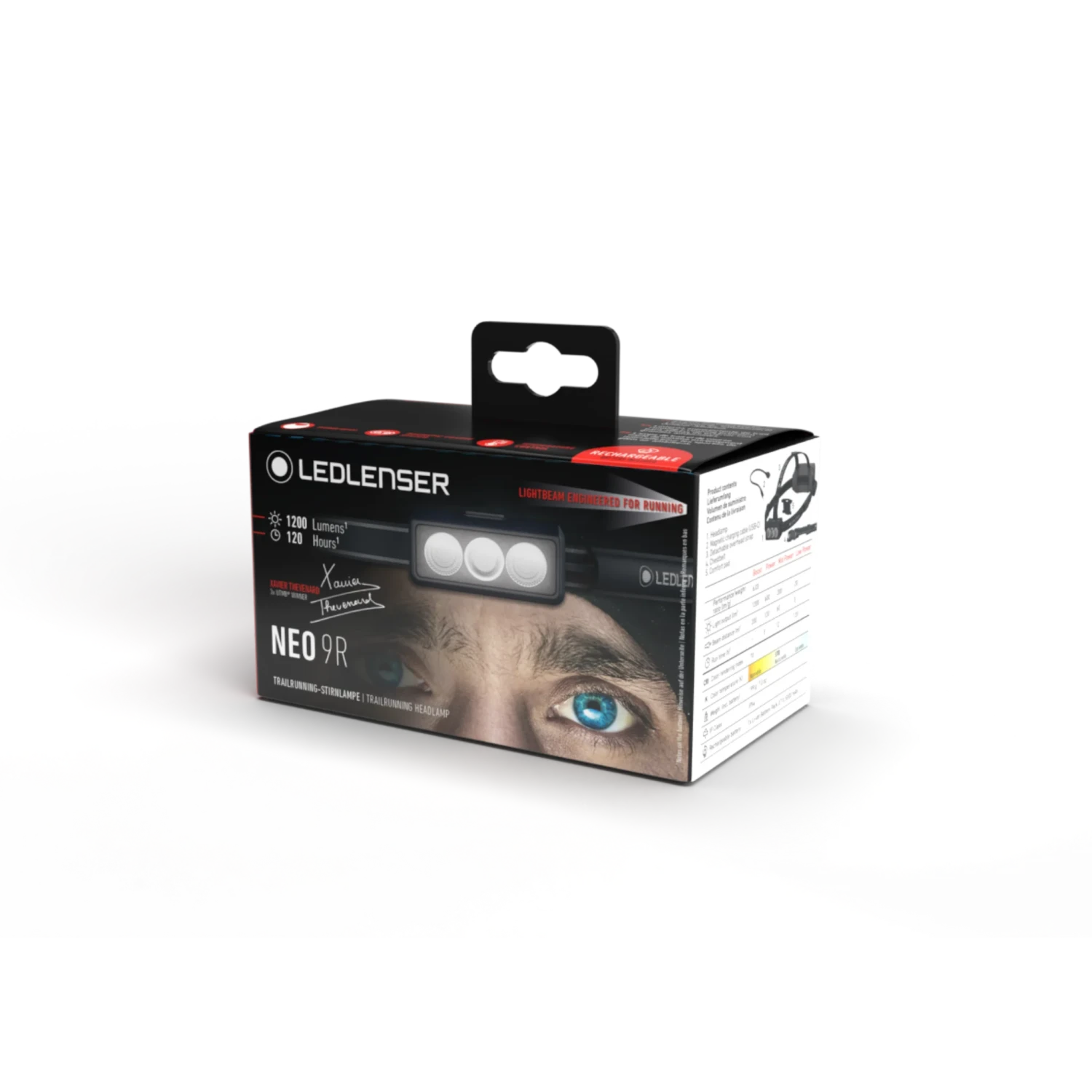 Ledlenser NEO9R LED Headlamp (1200) - Grey/Black 4 Ledlenser NEO9R LED Headlamp (1200) - Grey/Black - Image 4