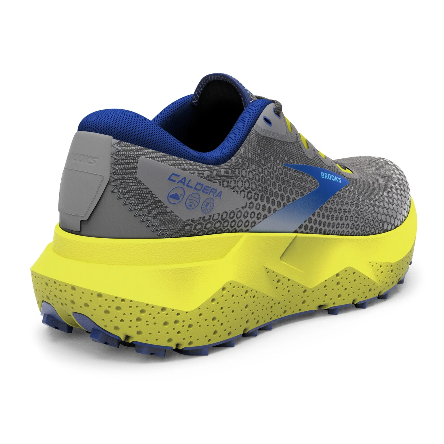 Brooks Mens Caldera 6 - Gunmetal/Surf The Web/Sulphur - Trail 4 Brooks Mens Caldera 6 - Gunmetal/Surf The Web/Sulphur - Trail - Image 4