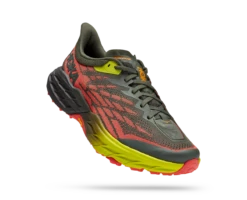 Hoka Mens Speedgoat 5 - Thyme/Fiesta - Trail -Hoka Sales Store 1123159 TFST 1