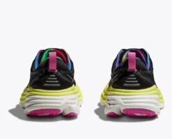 Hoka Mens Bondi 8 - Black/Citrus Glow - Neutral -Hoka Sales Store 1123202 BCGL 5