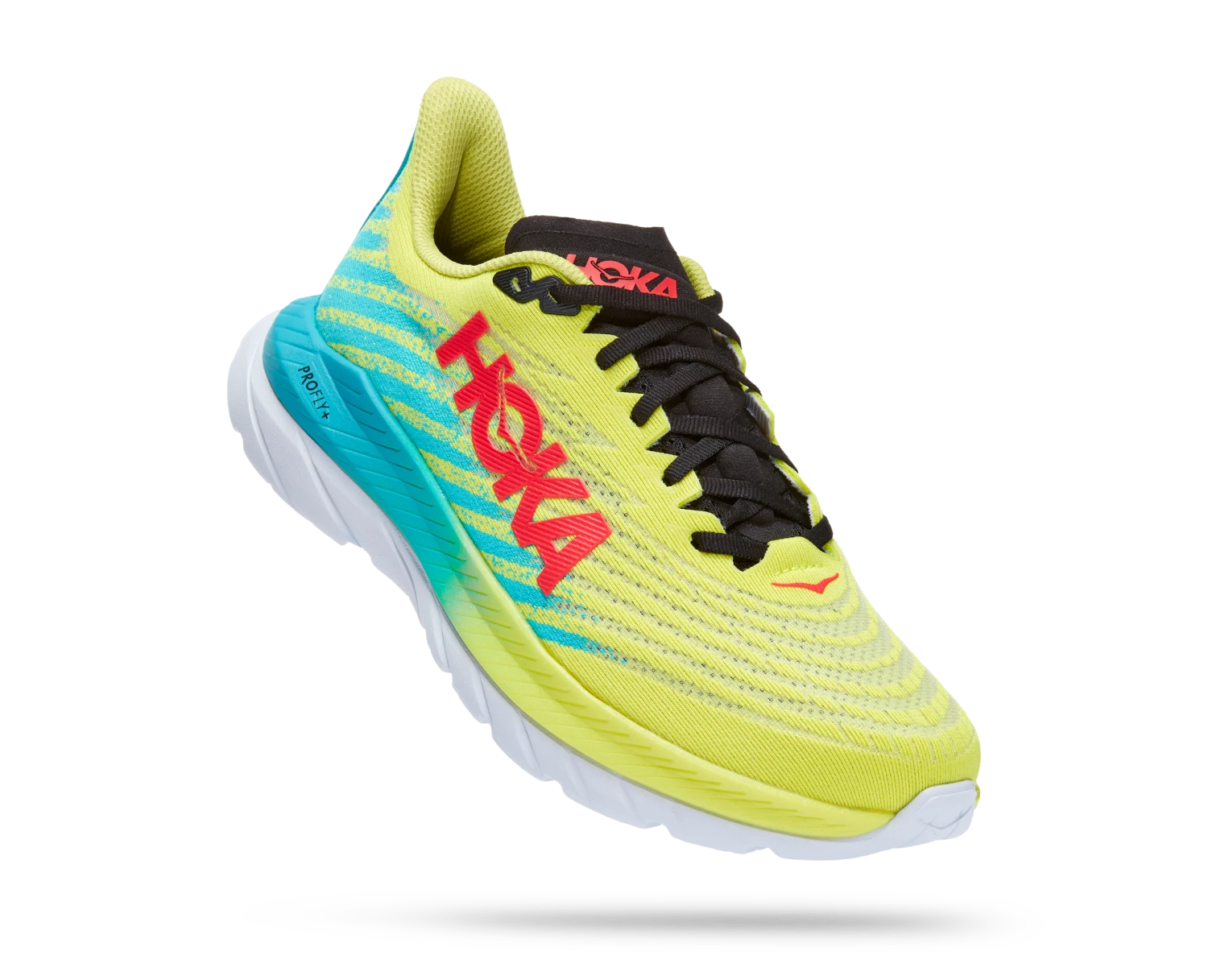 Hoka Mens Mach 5 - D Regular Width - Evening Primrose/Scuba Blue - Neutral 3 Hoka Mens Mach 5 - D Regular Width - Evening Primrose/Scuba Blue - Neutral - Image 3