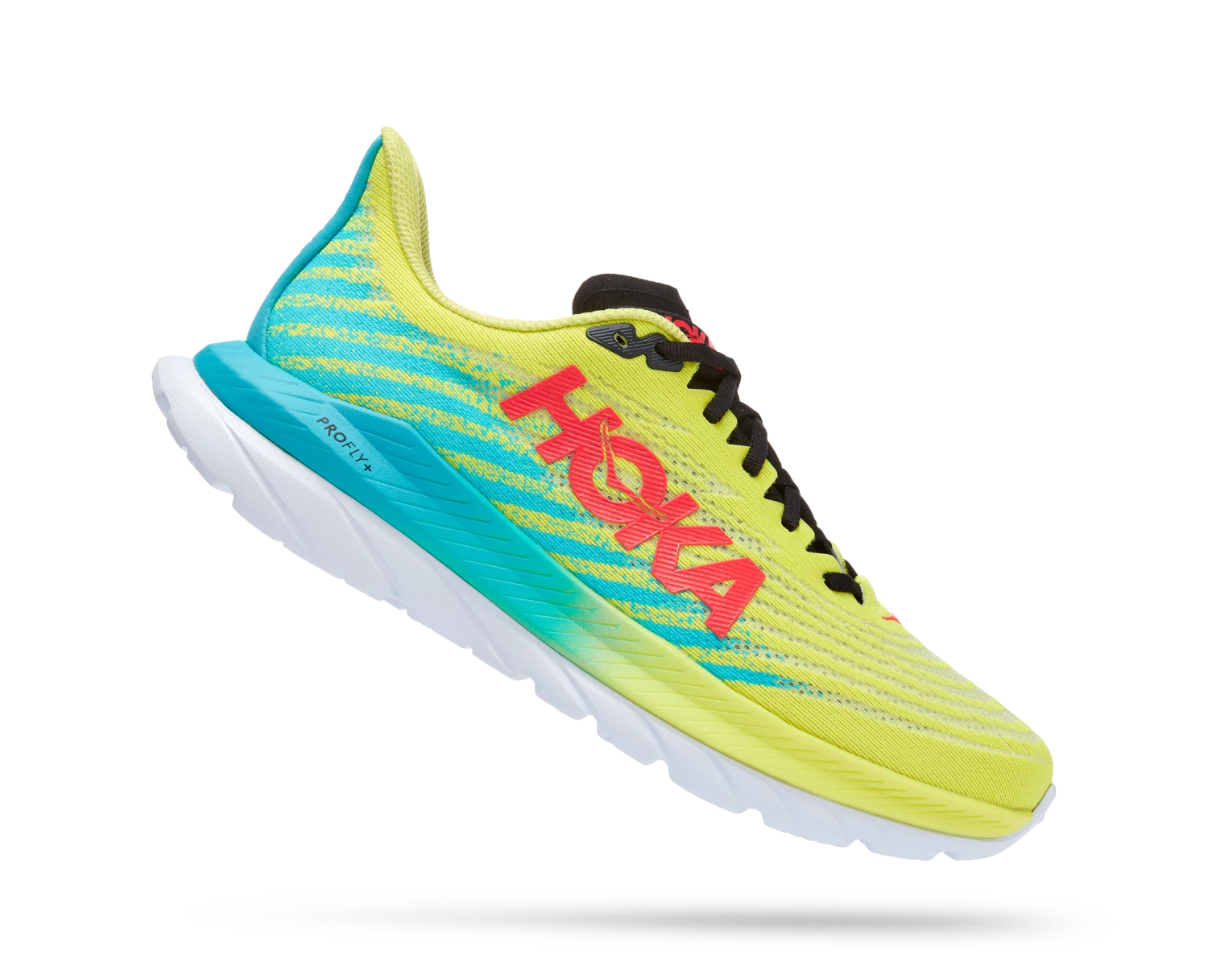Hoka Mens Mach 5 - D Regular Width - Evening Primrose/Scuba Blue - Neutral 4 Hoka Mens Mach 5 - D Regular Width - Evening Primrose/Scuba Blue - Neutral - Image 4