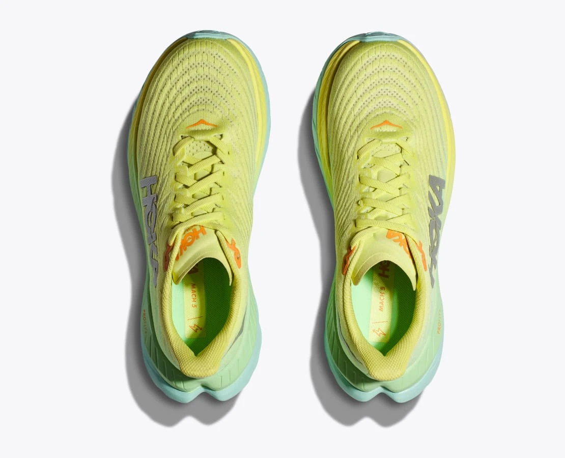 Hoka Womens Mach 5 - Citrus Glow/Lime Glow - Neutral 3 Hoka Womens Mach 5 - Citrus Glow/Lime Glow - Neutral - Image 3