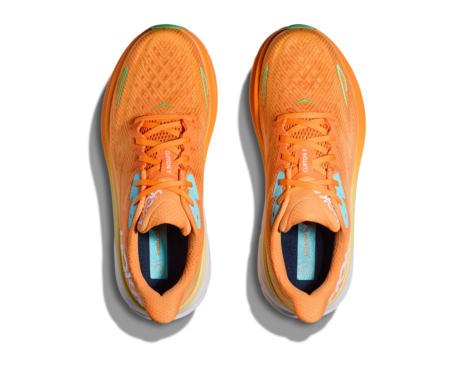 Hoka Mens Clifton 9 - Solar Flare/Sherbet - Neutral 4 Hoka Mens Clifton 9 - Solar Flare/Sherbet - Neutral - Image 4