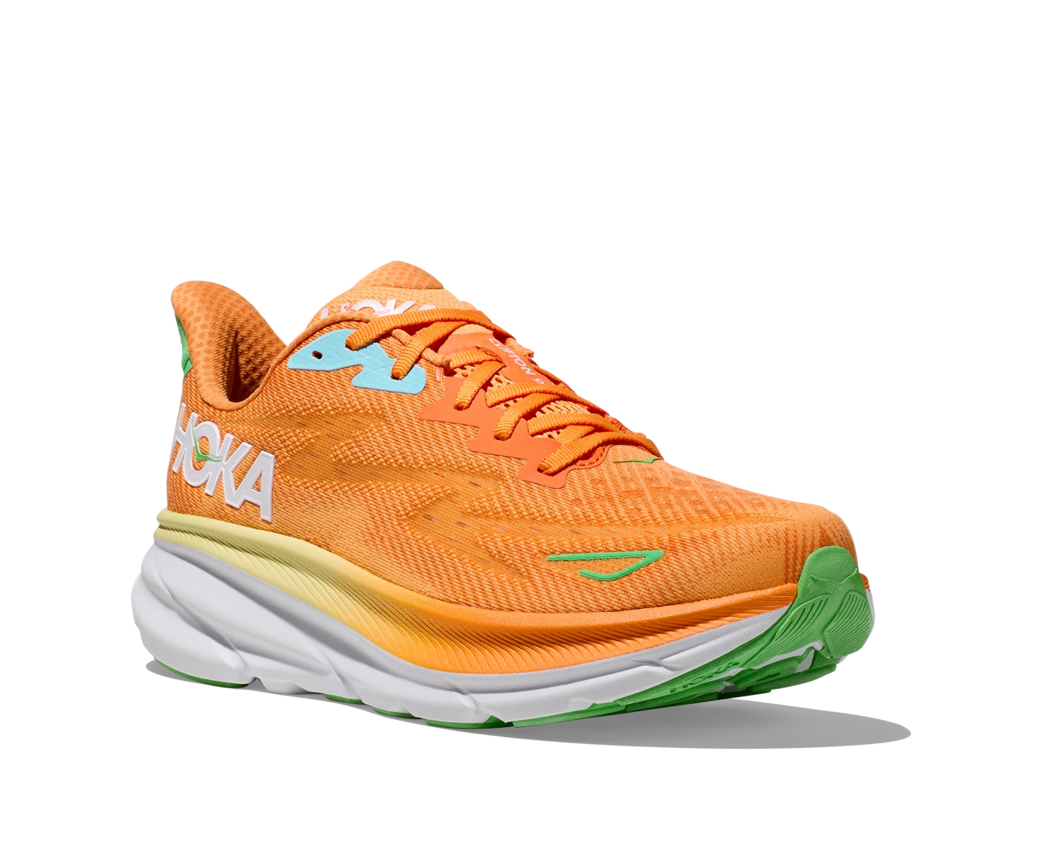 Hoka Mens Clifton 9 - Solar Flare/Sherbet - Neutral 7 Hoka Mens Clifton 9 - Solar Flare/Sherbet - Neutral - Image 7