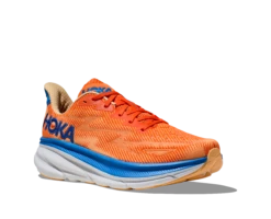 Hoka Mens Clifton 9 - Vibrant Orange/Impala - Neutral -Hoka Sales Store 1127895 VOIM 6