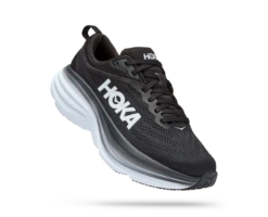 Hoka Womens Bondi 8 - Black/White - Neutral -Hoka Sales Store 1127952 BWHT 1