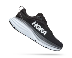 Hoka Womens Bondi 8 - Black/White - Neutral -Hoka Sales Store 1127952 BWHT 2