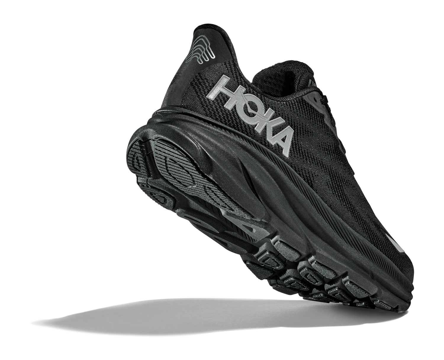 Hoka Mens Clifton 9 GTX - Black/Black - Neutral 3 Hoka Mens Clifton 9 GTX - Black/Black - Neutral - Image 3