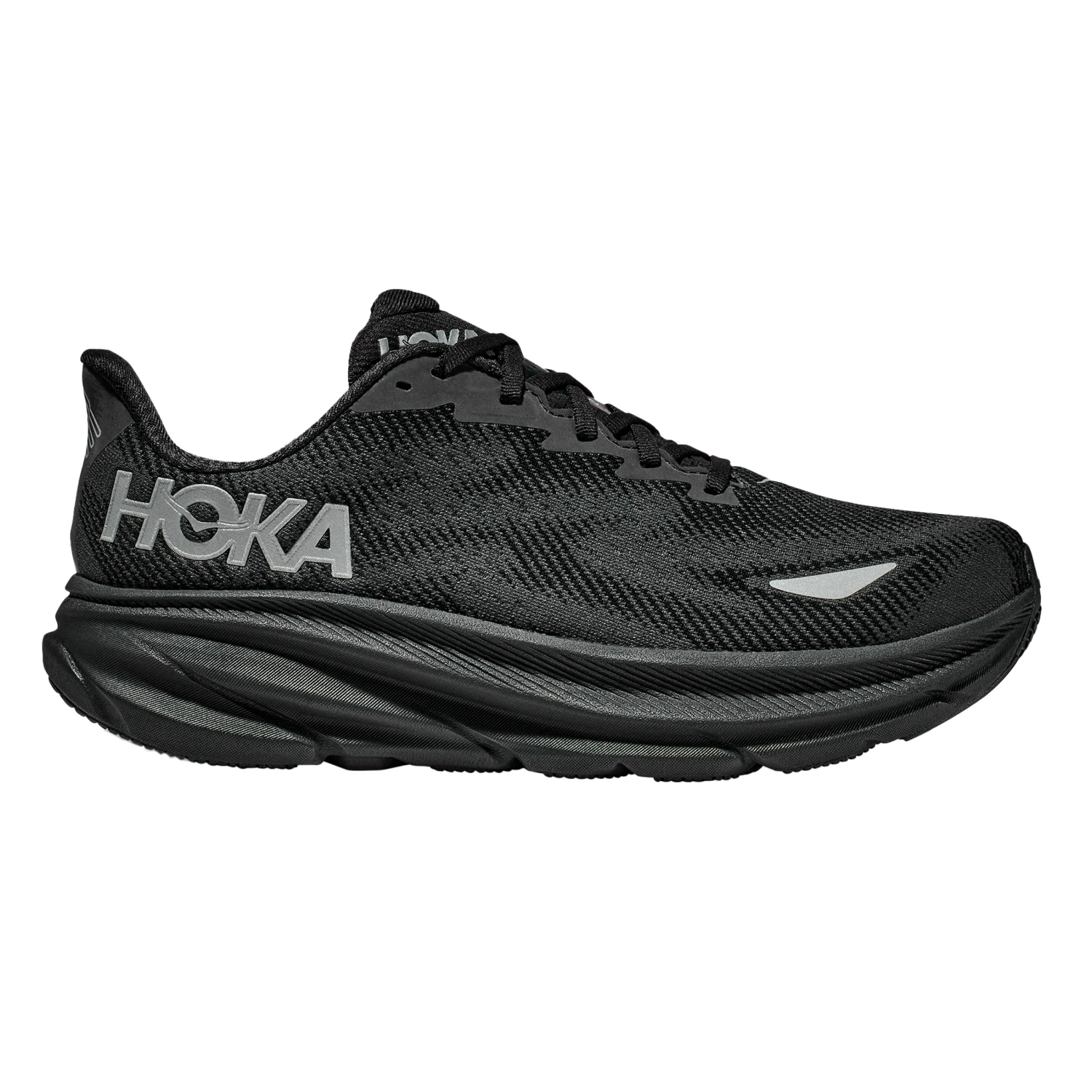 Hoka Mens Clifton 9 GTX - Black/Black - Neutral 1 Hoka Mens Clifton 9 GTX - Black/Black - Neutral