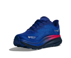 Hoka Womens Clifton 9 GTX - Dazzling Blue/Evening Sky - Neutral 8 Hoka Womens Clifton 9 GTX - Dazzling Blue/Evening Sky - Neutral -Hoka Sales Store 1141490 DBES 3