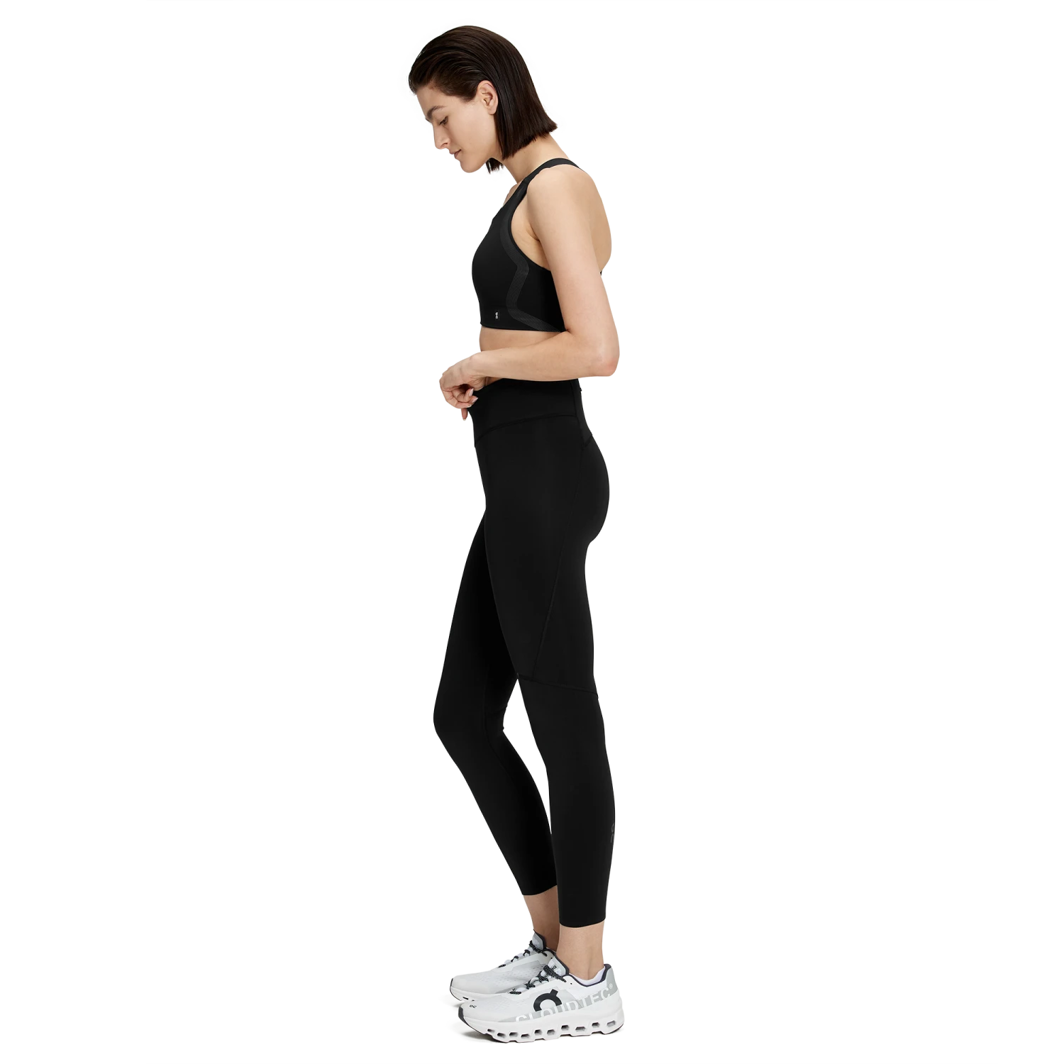 On Running ON Womens Performance Tights 7/8 - Black 4 On Running ON Womens Performance Tights 7/8 - Black - Image 4