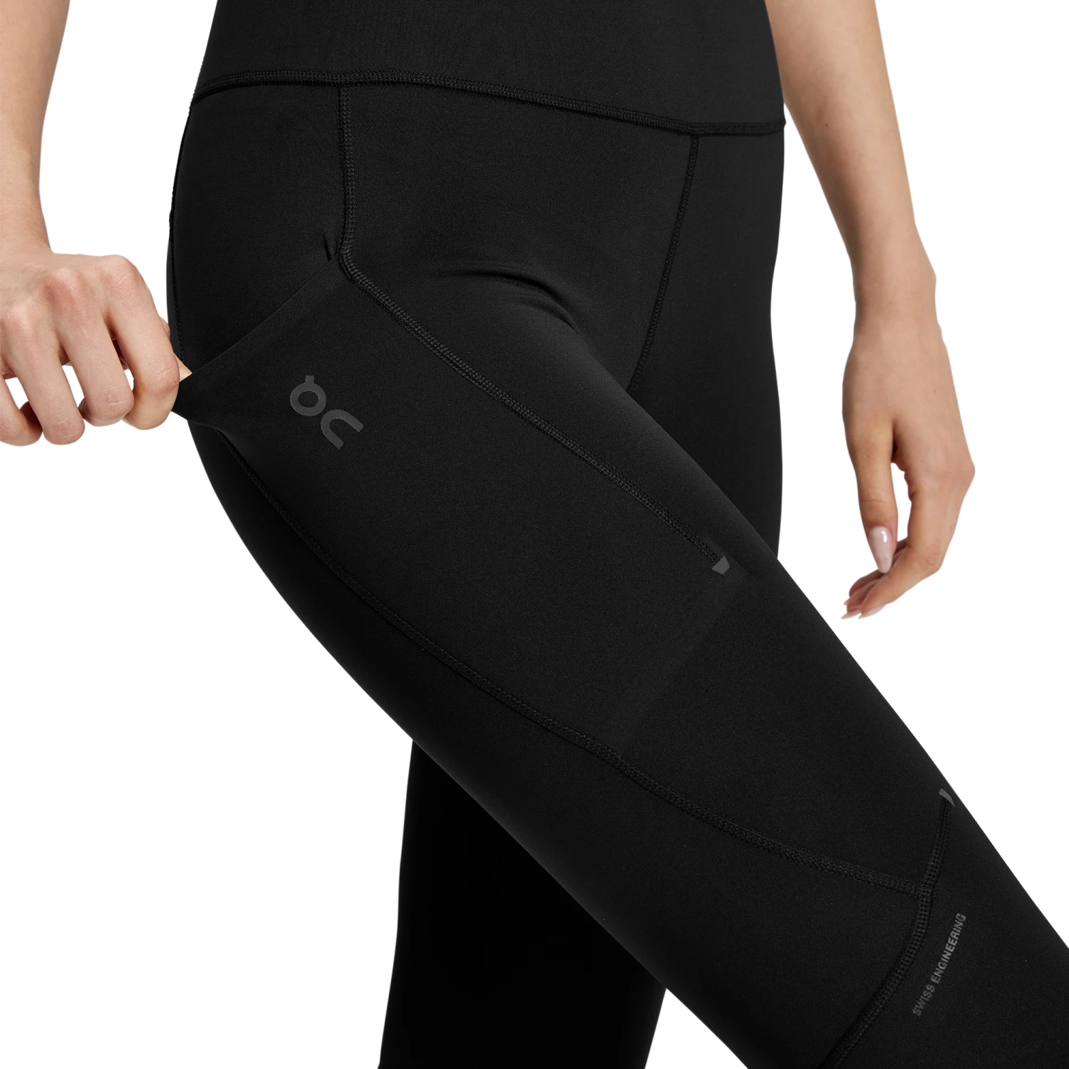 On Running ON Womens Performance Tights 7/8 - Black 5 On Running ON Womens Performance Tights 7/8 - Black - Image 5