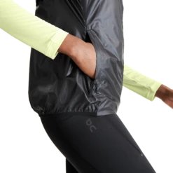 On Running ON Women's Weather Vest - Black -Hoka Sales Store 1WD10570553 weather vest fw23 black w g4