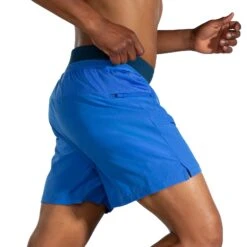 Brooks Mens Sherpa 7" 2-in-1 Short - Bluetiful/Indigo Rush -Hoka Sales Store 211333 435 MV Sherpa 7in 2in1 Short