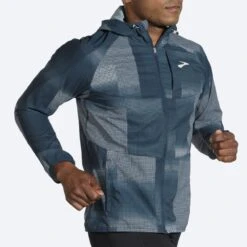 Brooks Mens Canopy Jacket - Indigo Rush Altitude Print 15 Brooks Mens Canopy Jacket - Indigo Rush Altitude Print -Hoka Sales Store 211385 406 mv canopy jacket mens running jacket