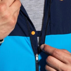 Brooks Mens Canopy Jacket - Navy/Spring Break/Pebble -Hoka Sales Store 211385 465 D4 Canopy Jacket