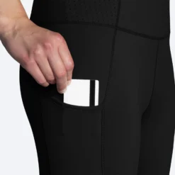 Brooks Womens Method 7/8 Tight - Black -Hoka Sales Store 221479 001 d2 method crop tight womens womens running tight scaled