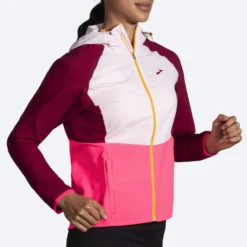 Brooks Womens Canopy Jacket - Razzmatazz/Quartz/Hyper Pink -Hoka Sales Store 221521 633 mv canopy jacket womens running jacket scaled