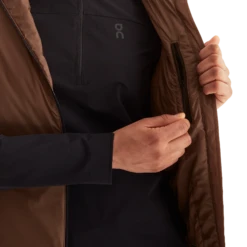 On Running ON Womens Insulator Jacket - Cocoa/Black -Hoka Sales Store 244.01355 insulator jacket fw23 cocoa black w g5