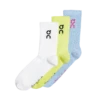 On Running On Logo Sock 3-Pack Unisex - Zest/Stratosphere