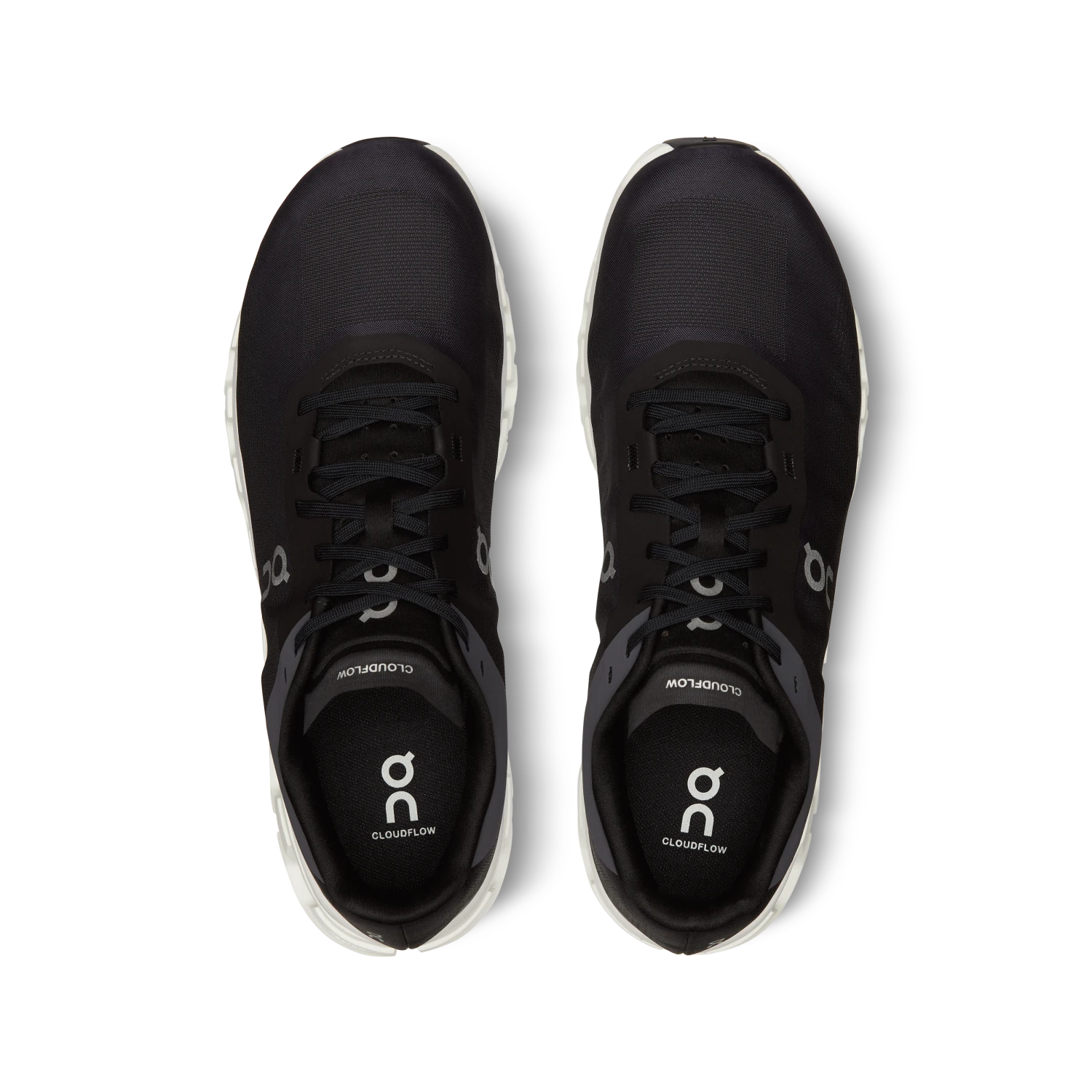 On Running ON Mens Cloudflow 4 - Black/White 4 On Running ON Mens Cloudflow 4 - Black/White - Image 4