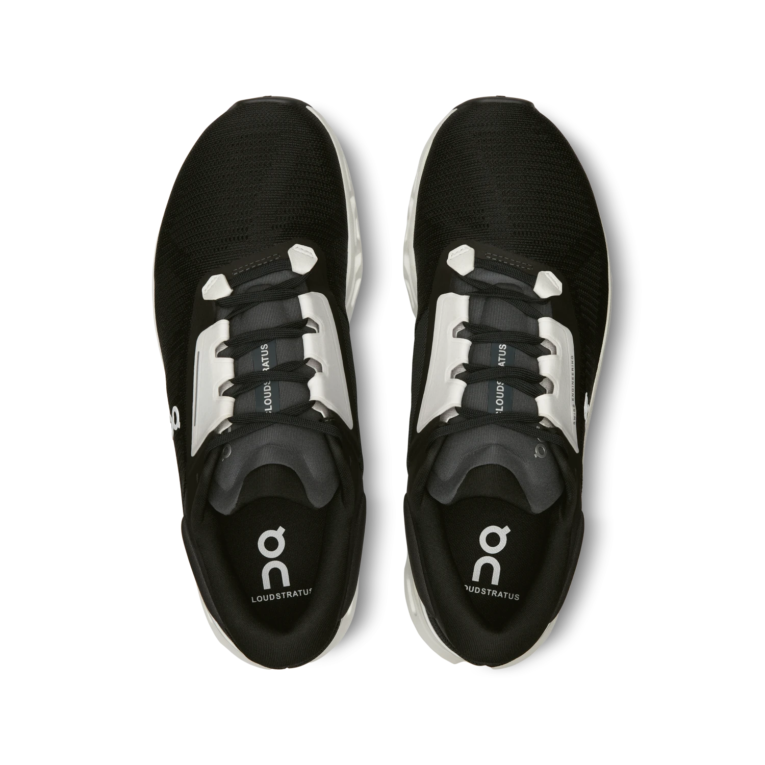 On Running ON Mens Cloudstratus 3 - Black/Frost 3 On Running ON Mens Cloudstratus 3 - Black/Frost - Image 3