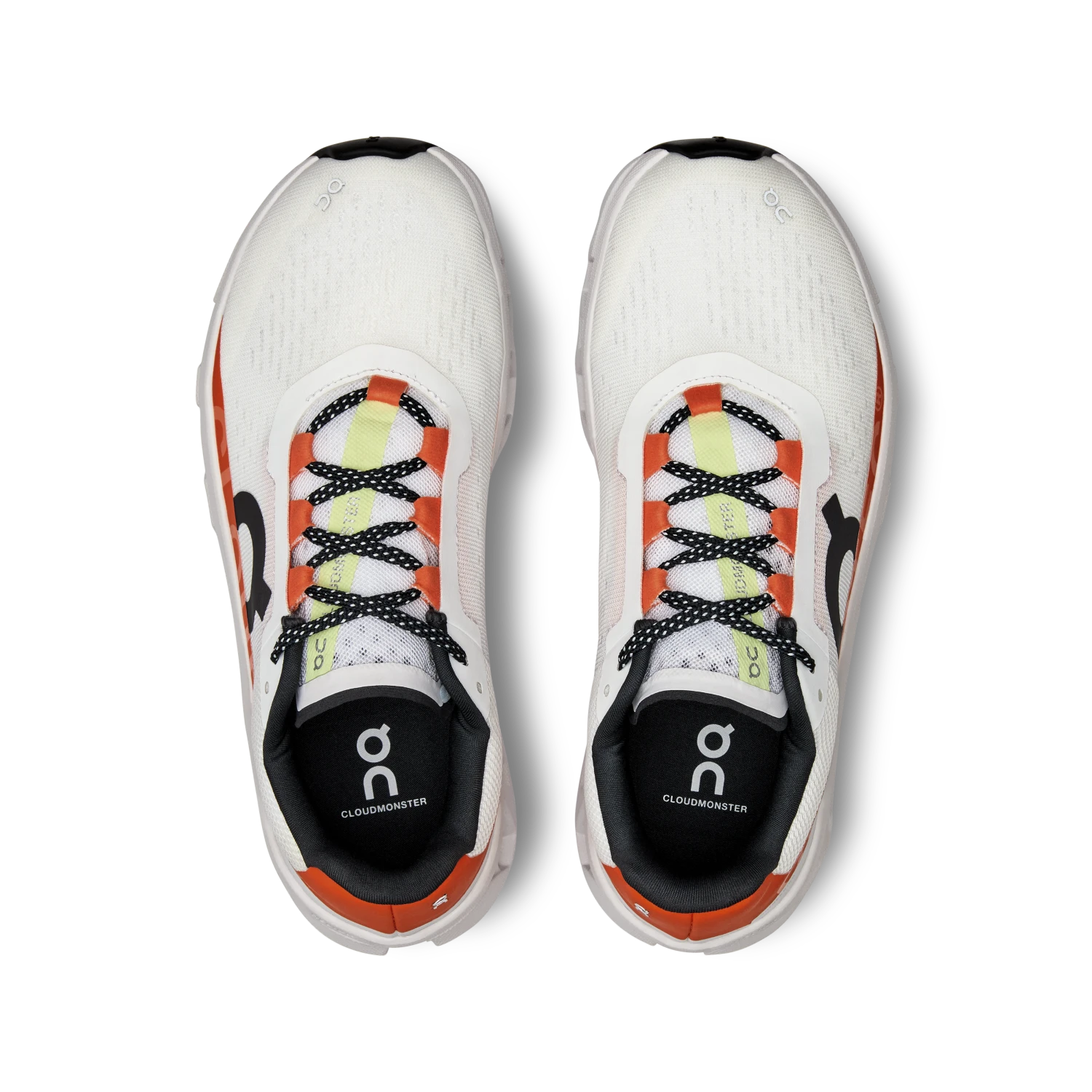 On Running ON Womens Cloudmonster - Undyed-White/Flame 3 On Running ON Womens Cloudmonster - Undyed-White/Flame - Image 3