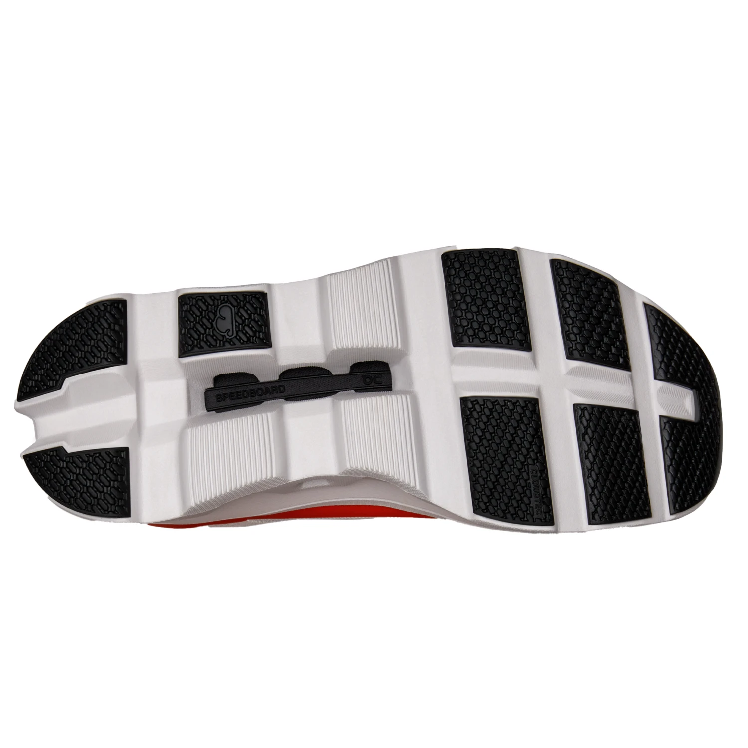 On Running ON Mens Cloudmonster - Undyed White/Flame 2 On Running ON Mens Cloudmonster - Undyed White/Flame - Image 2