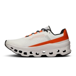 On Running ON Womens Cloudmonster - Undyed-White/Flame 9 On Running ON Womens Cloudmonster - Undyed-White/Flame -Hoka Sales Store 61.98083 cloudmonster fw23 undyed white flame w g4