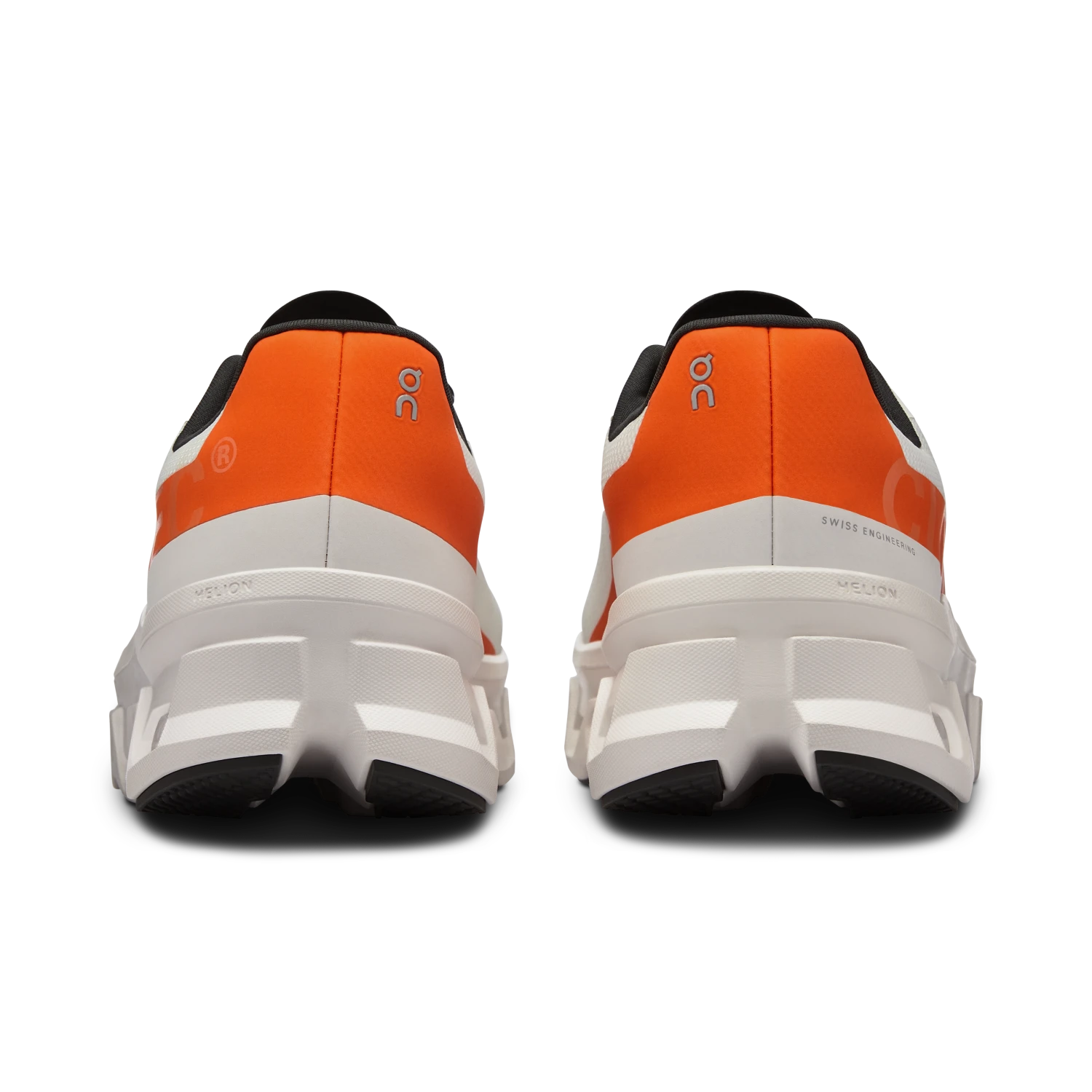 On Running ON Mens Cloudmonster - Undyed White/Flame 5 On Running ON Mens Cloudmonster - Undyed White/Flame - Image 5