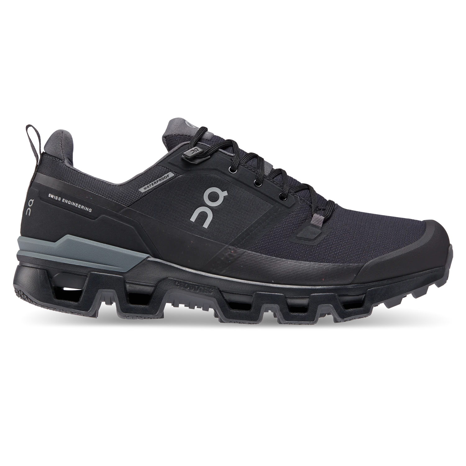 On Running ON Womens Cloudwander Waterproof - Black/Eclipse - Trail 3 On Running ON Womens Cloudwander Waterproof - Black/Eclipse - Trail - Image 3