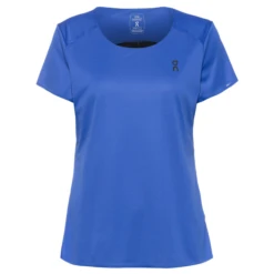 On Running ON Womens Performance SS Tee - Cobalt/Black