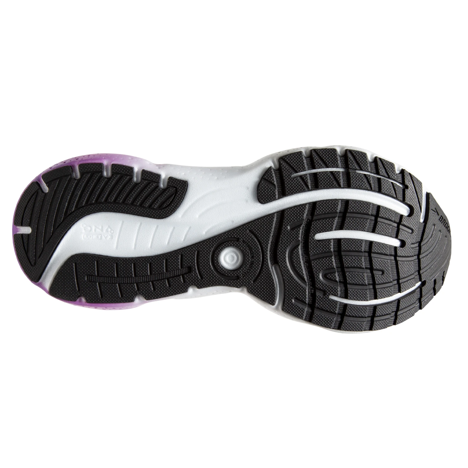 Brooks Womens Glycerin 20 - Black/Bellflower/Fiesta - Neutral 2 Brooks Womens Glycerin 20 - Black/Bellflower/Fiesta - Neutral - Image 2