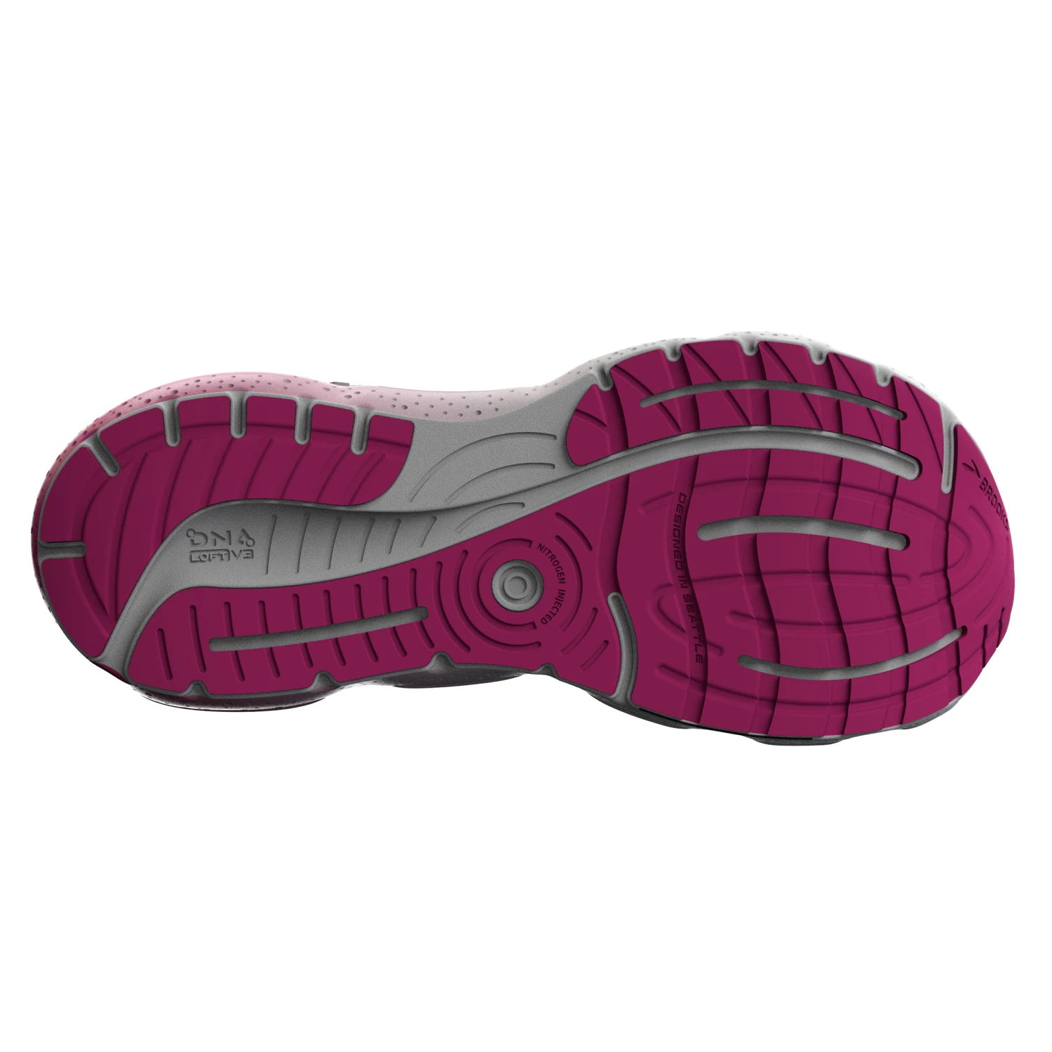 Brooks Womens Glycerin GTS 20 - Black/Fuchsia/Linen - Stability 2 Brooks Womens Glycerin GTS 20 - Black/Fuchsia/Linen - Stability - Image 2