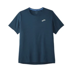 Brooks Mens Atmosphere Short Sleeve - Indigo Rush