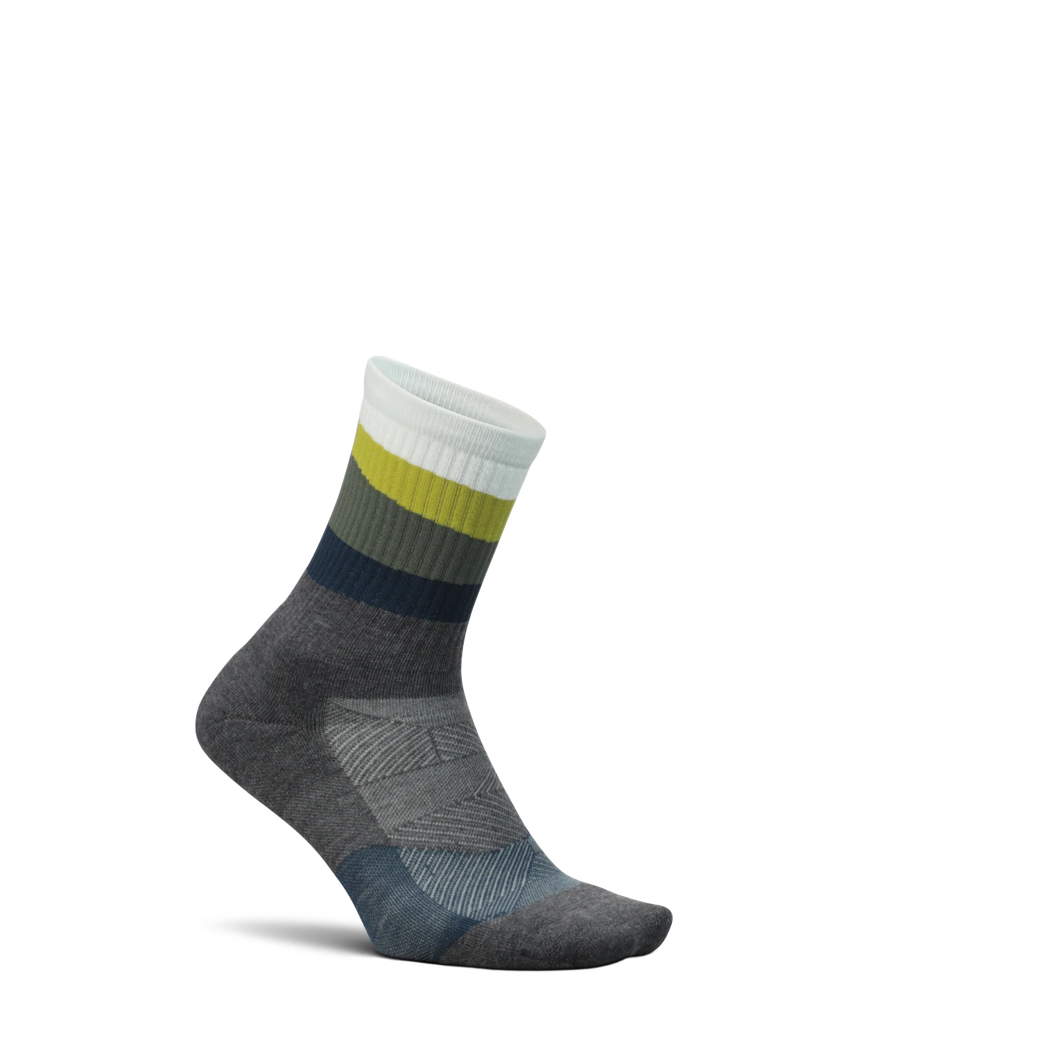 Feetures Trail Mini Crew Max Cushion - Ascent Gray 2 Feetures Trail Mini Crew Max Cushion - Ascent Gray - Image 2