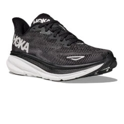 Hoka Mens Clifton 9 Wide - 2E Width - Black/White - Neutral -Hoka Sales Store HOK1957 1000 2