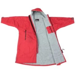 Dryrobe Advance Long Sleeve - Red/Grey