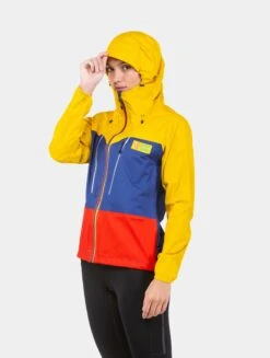 RonHill Womens Tech Fortify Jacket - Dark Cobalt/Solar -Hoka Sales Store RH 005314 Womens Tech Fortigy Jacket RH 00983 Dark Cobalt Solar 6094