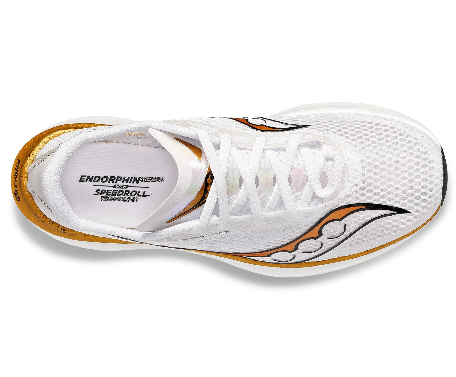Saucony Womens Endorphin Pro 3 - White/Gold - Neutral 5 Saucony Womens Endorphin Pro 3 - White/Gold - Neutral - Image 5