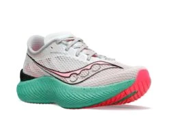 Saucony Womens Endorphin Pro 3 - Fog/Vizipink - Neutral -Hoka Sales Store S10755 25 5