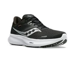 Saucony Womens Ride 16 - Black/White - Neutral -Hoka Sales Store S10830 05 5