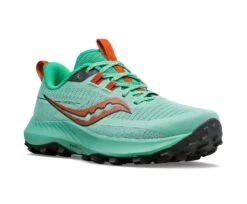 Saucony Womens Peregrine 13 - Sprig/Canopy - Trail -Hoka Sales Store S10838 25 5