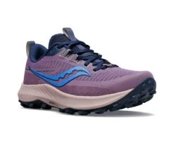 Saucony Womens Peregrine 13 - Haze/Night - Trail -Hoka Sales Store S10838 30 5