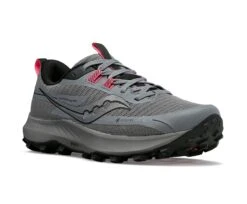 Saucony Womens Peregrine 13 GTX - Gravel/Black - Trail -Hoka Sales Store S10841 05 5