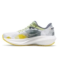 Saucony Womens Triumph 21 - White/Fern - Neutral -Hoka Sales Store S10881 138 3