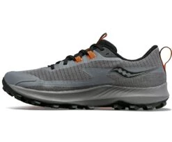 Saucony Mens Peregrine 13 GTX - Gravel/Black - Trail -Hoka Sales Store S20841 05 2