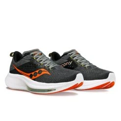 Saucony Mens Ride 17 - Shadow/Pepper - Neutral 8 Saucony Mens Ride 17 - Shadow/Pepper - Neutral -Hoka Sales Store S20924 110 2