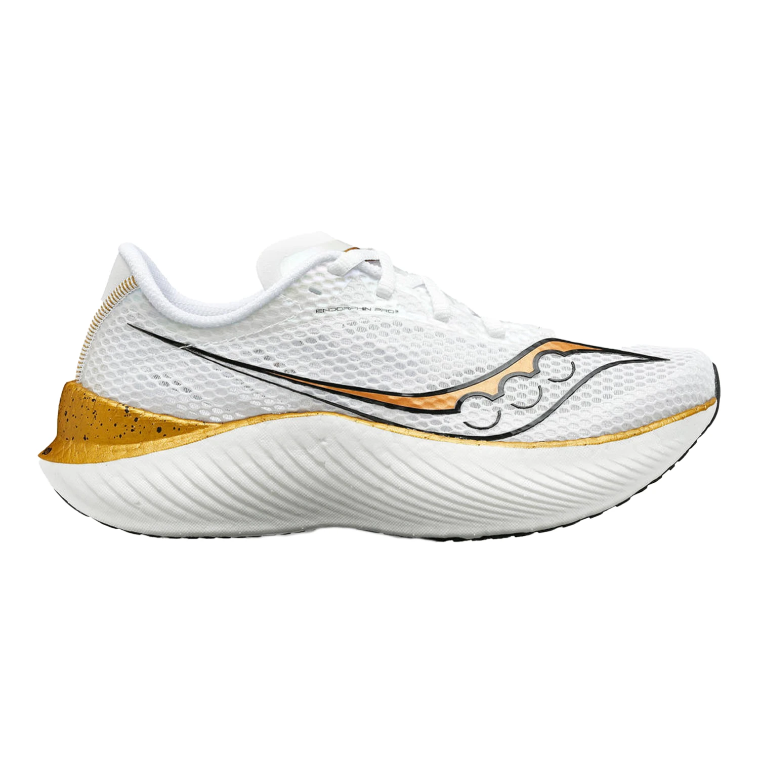 Saucony Womens Endorphin Pro 3 - White/Gold - Neutral 1 Saucony Womens Endorphin Pro 3 - White/Gold - Neutral